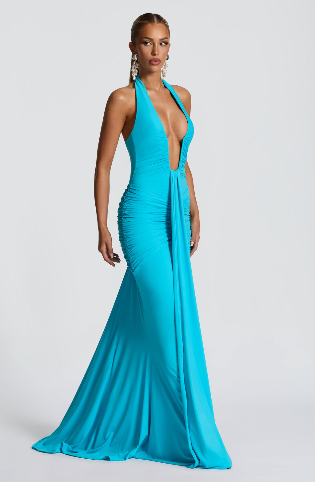 Rosetta Maxi Dress - Aqua - Napalia