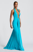 Rosetta Maxi Dress - Aqua - Napalia