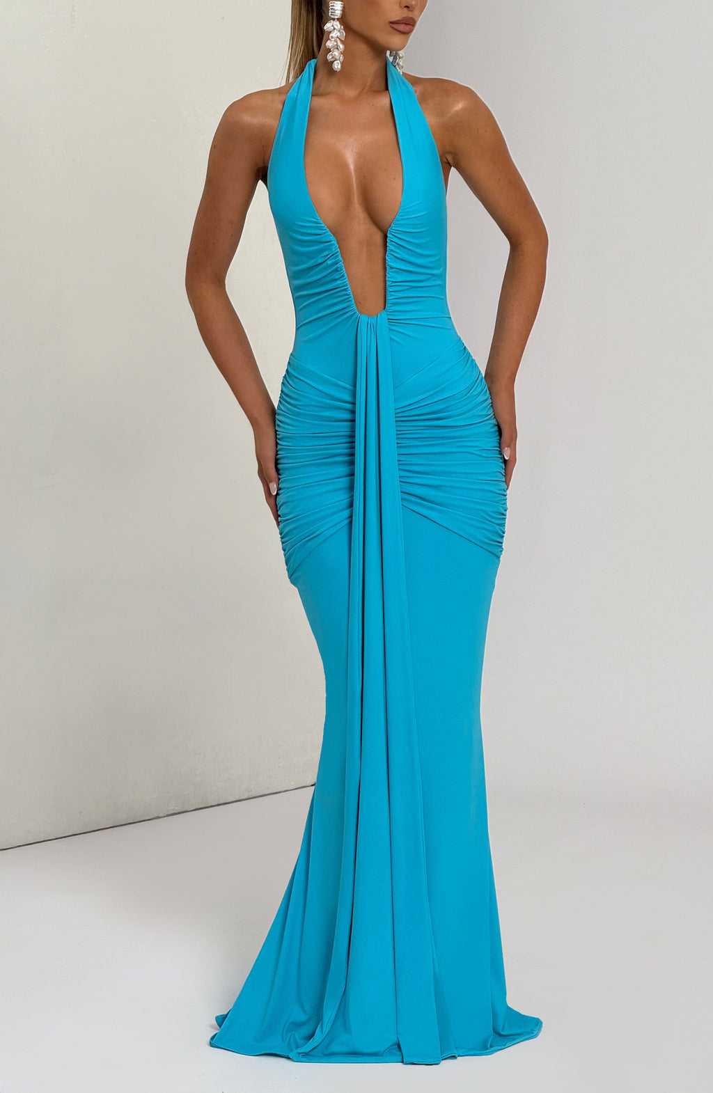 Rosetta Maxi Dress - Aqua - Napalia