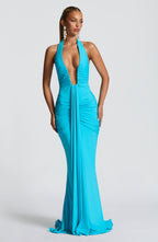 Rosetta Maxi Dress - Aqua - Napalia