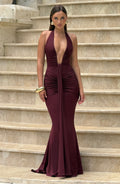 Rosetta Maxi Dress - Cherry Lacquer - Napalia