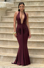 Rosetta Maxi Dress - Cherry Lacquer - Napalia