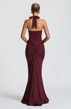 Rosetta Maxi Dress - Cherry Lacquer - Napalia