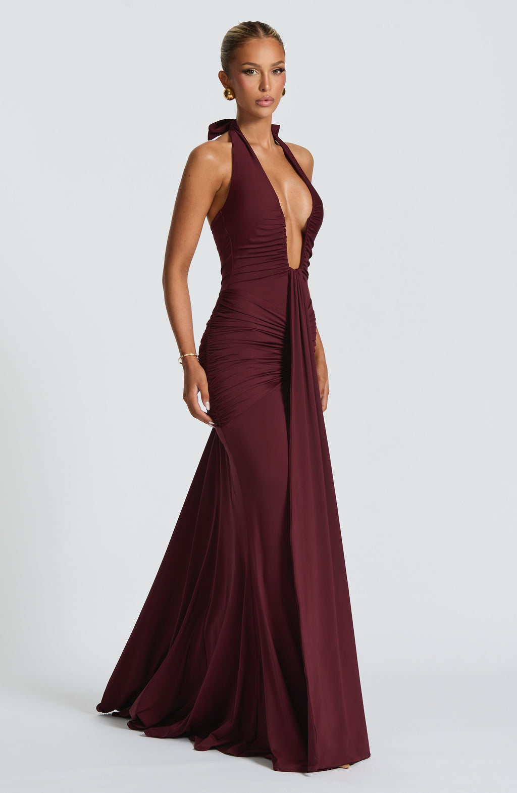Rosetta Maxi Dress - Cherry Lacquer - Napalia