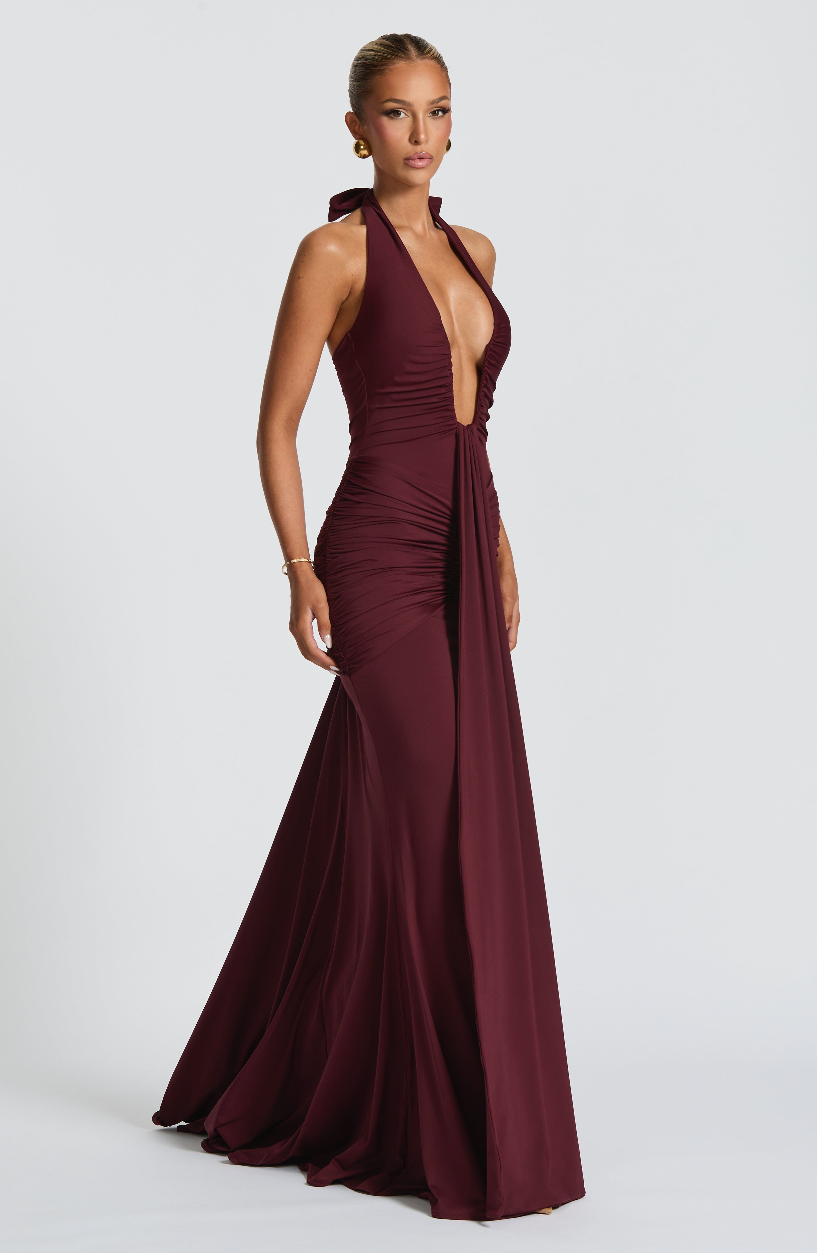 Rosetta Maxi Dress - Cherry Lacquer - Napalia