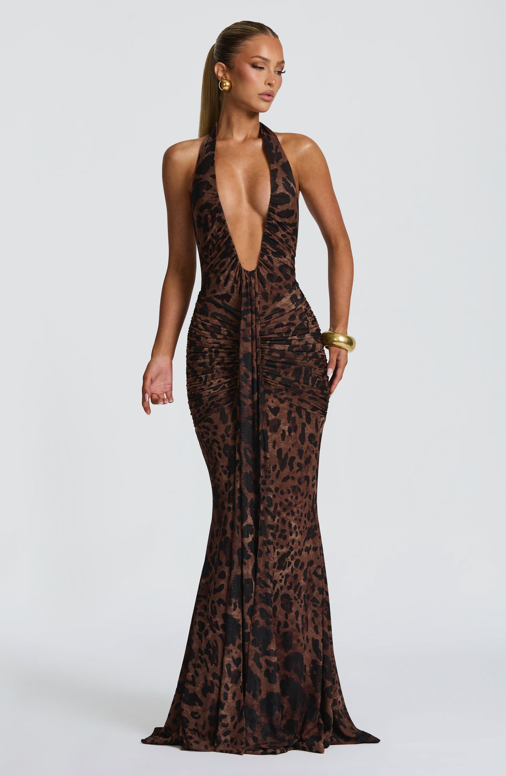Rosetta Maxi Dress - Leopard Print - Napalia