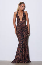 Rosetta Maxi Dress - Leopard Print - Napalia