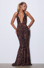 Rosetta Maxi Dress - Leopard Print - Napalia