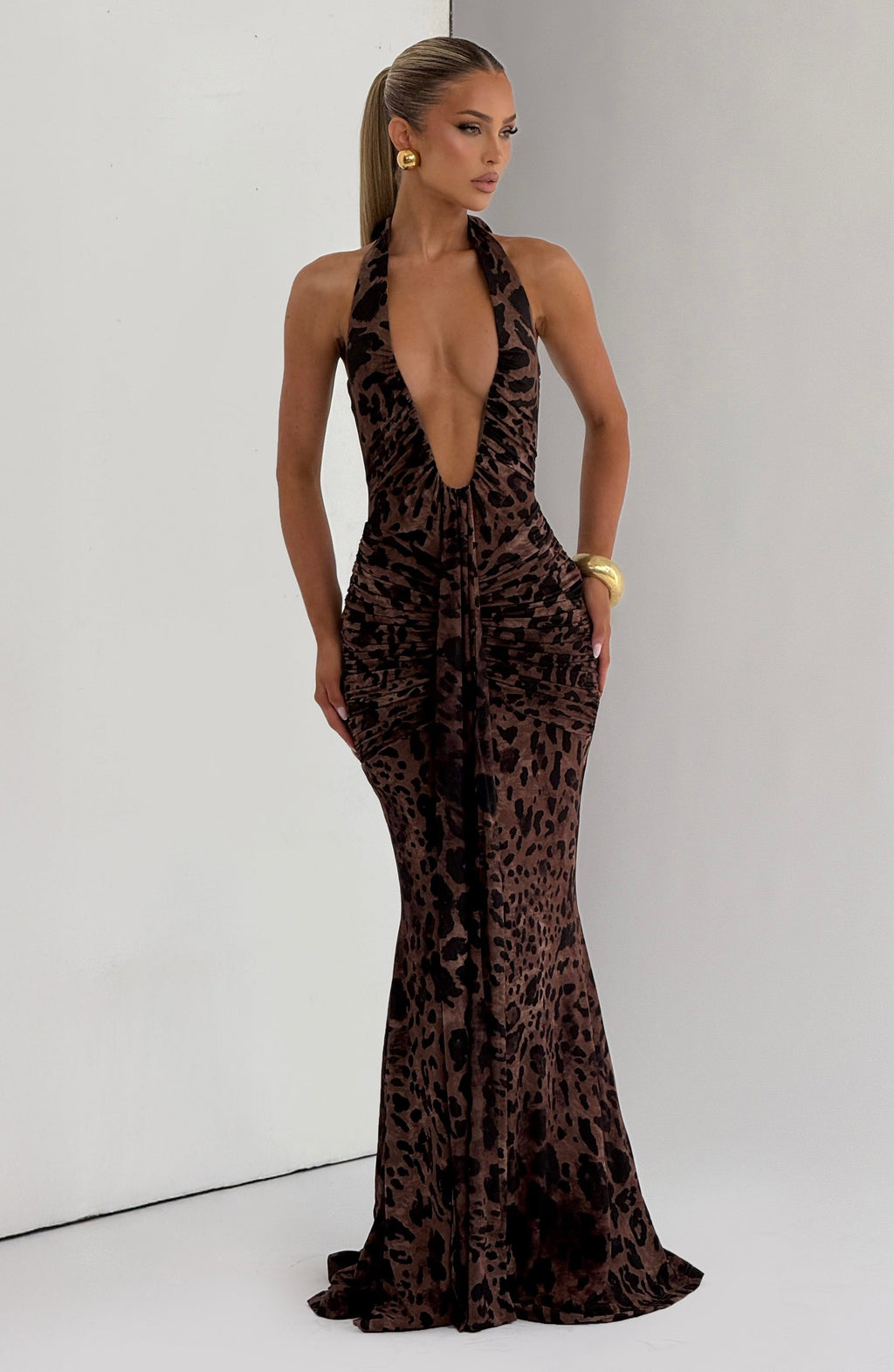 Rosetta Maxi Dress - Leopard Print - Napalia