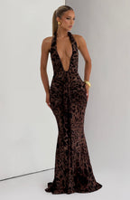 Rosetta Maxi Dress - Leopard Print - Napalia
