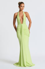 Rosetta Maxi Dress - Lime - Napalia