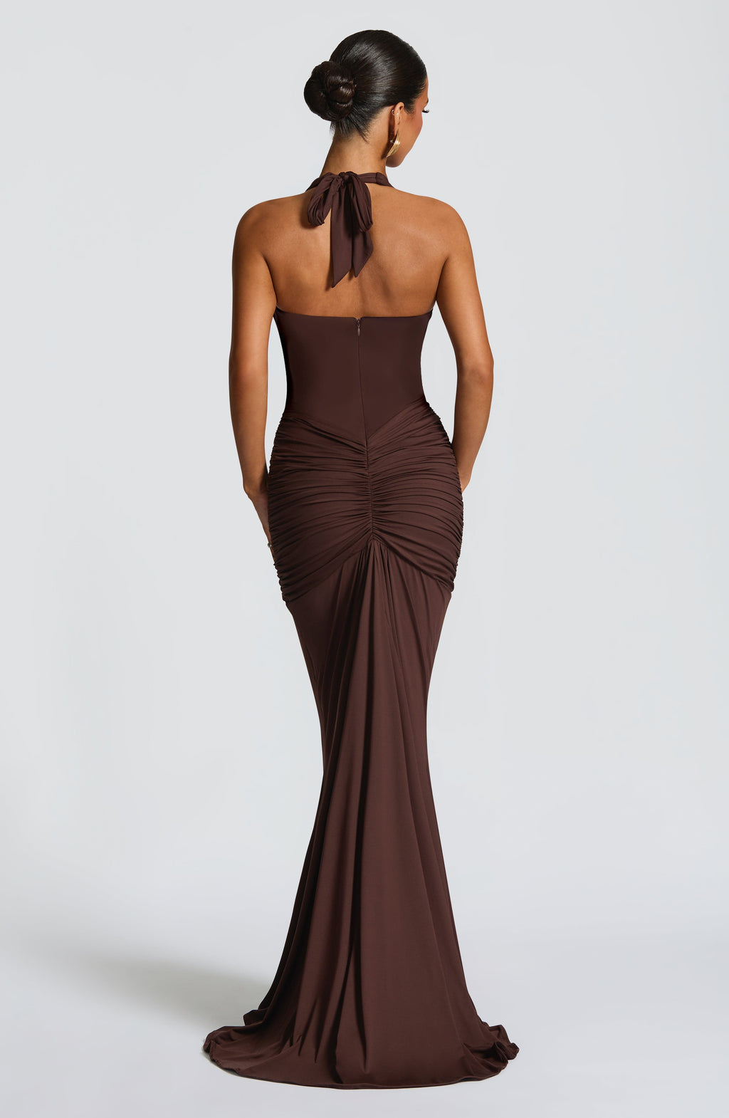 Rosetta Maxi Dress - Plum Brown - Napalia