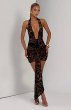 Rosetta Mini Dress - Leopard Print - Napalia