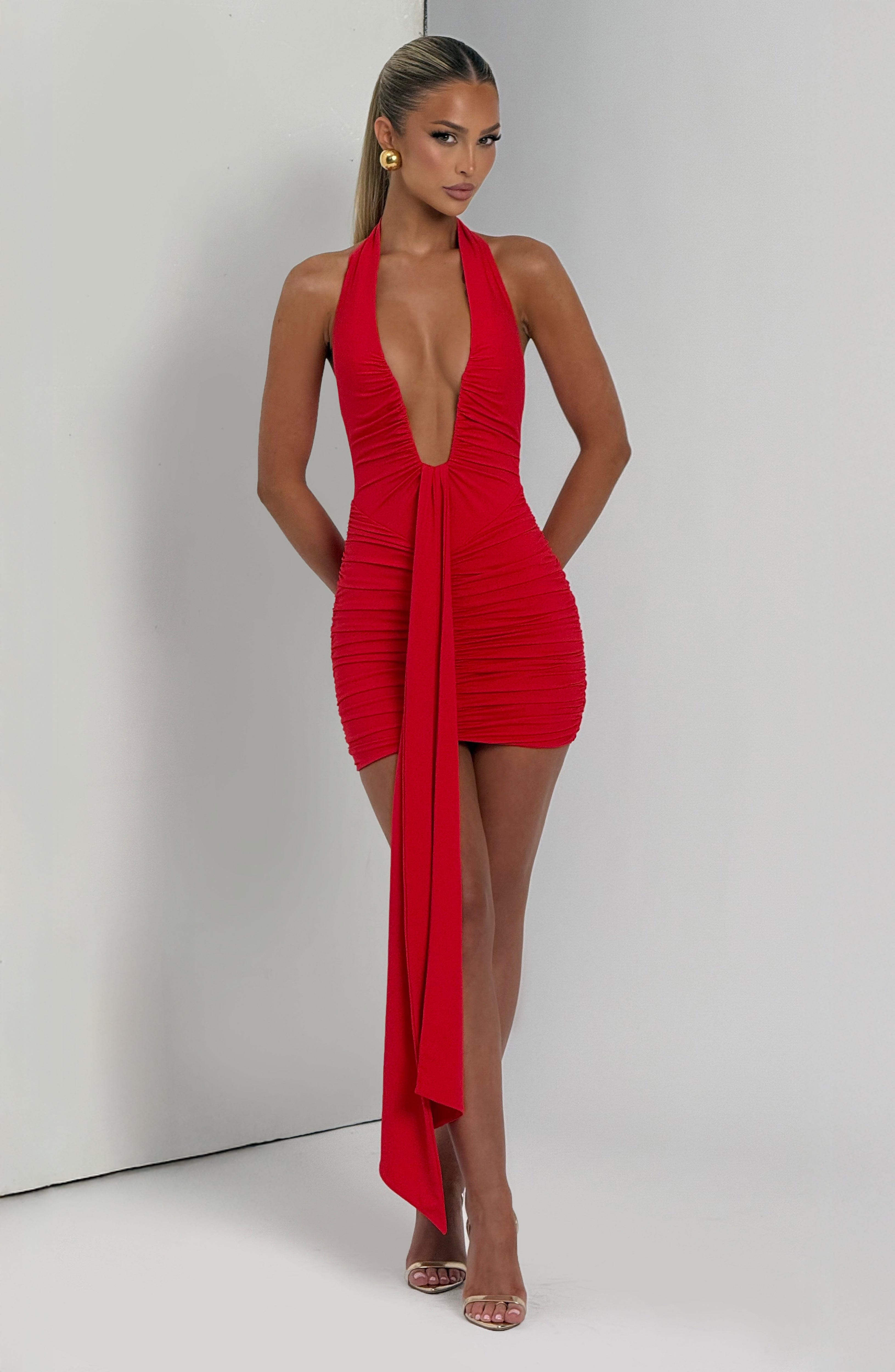 Rosetta Mini Dress - Red - Napalia