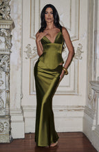 Rowan Corset - Deep Olive - Napalia