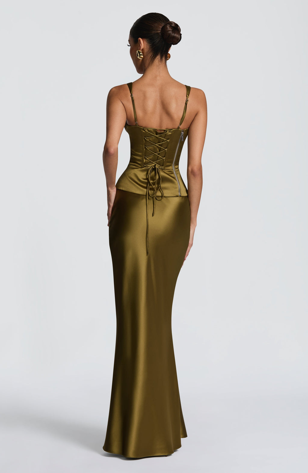 Rowan Corset - Deep Olive - Napalia