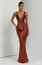 Rowan Corset - Rust - Napalia