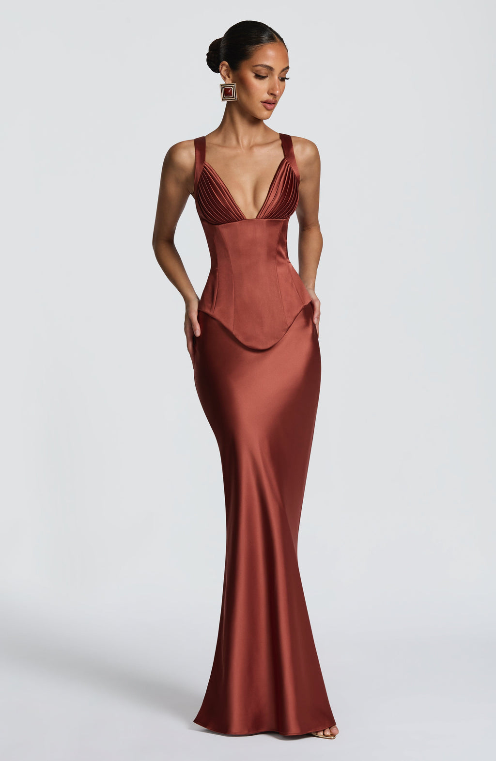 Rowan Corset - Rust - Napalia