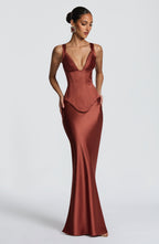 Rowan Corset - Rust - Napalia