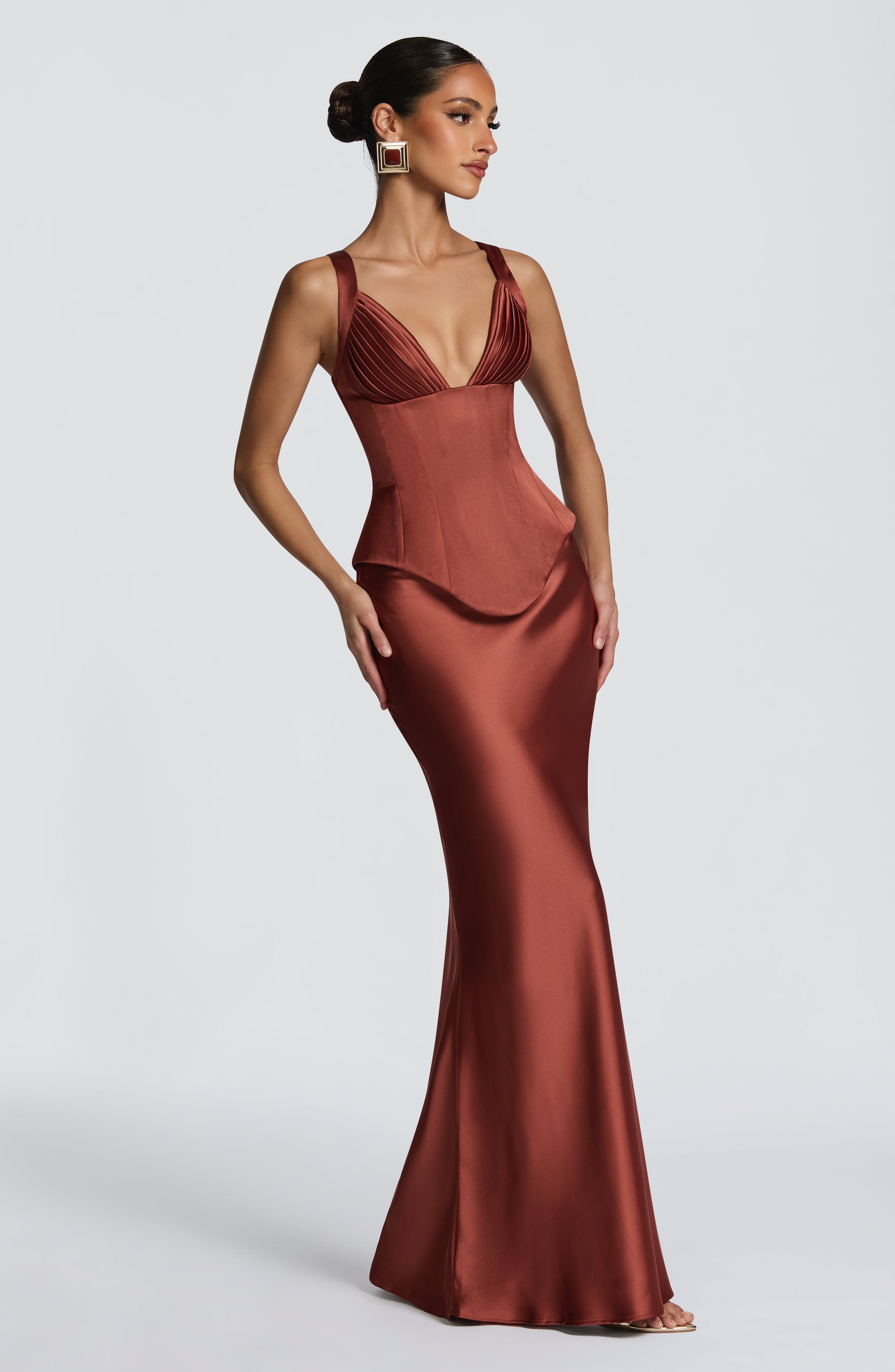 Rowan Corset - Rust - Napalia