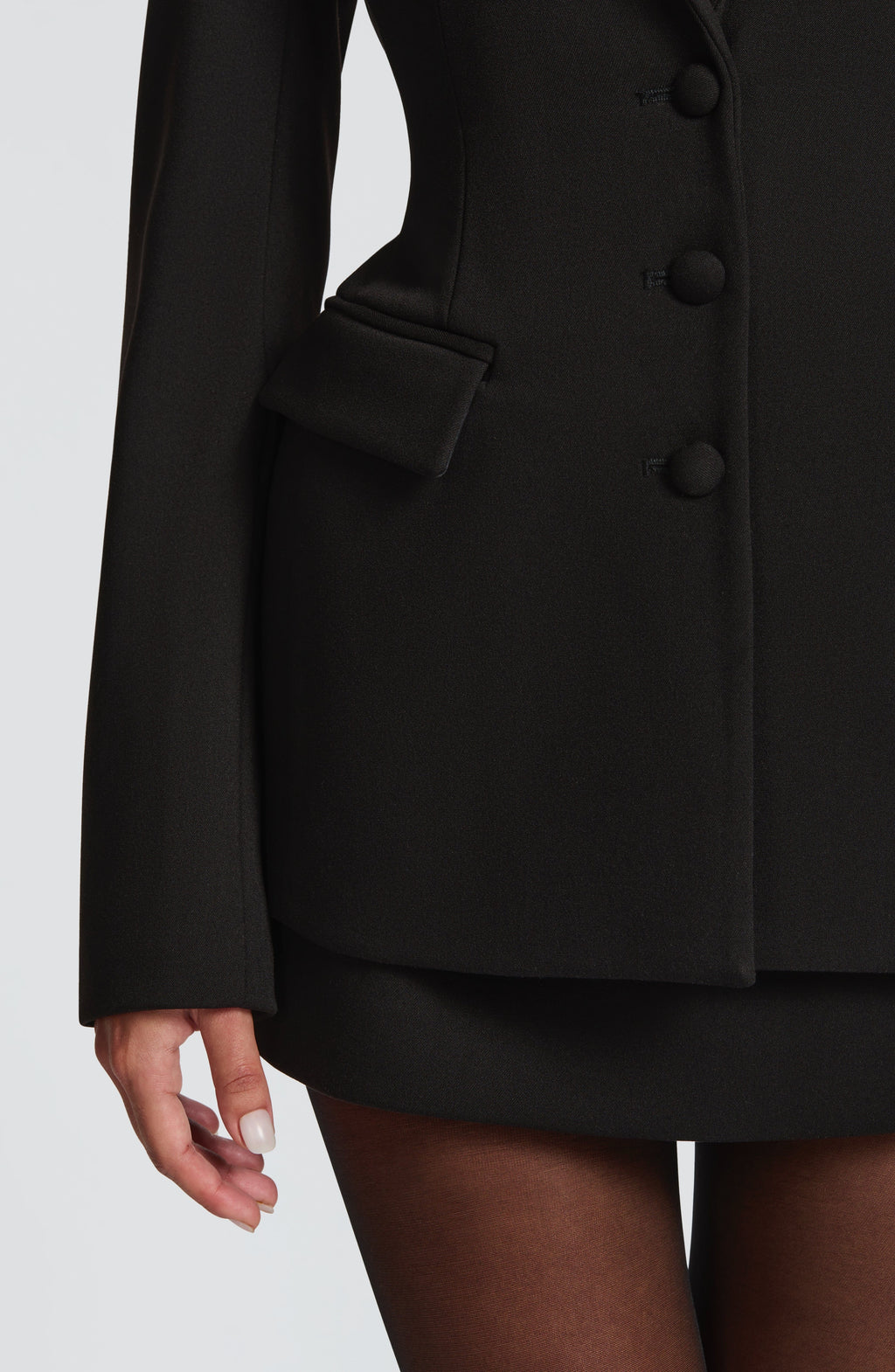 Rowena Blazer - Black - Napalia