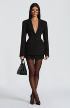 Rowena Blazer - Black - Napalia
