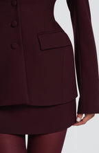 Rowena Blazer - Plum - Napalia