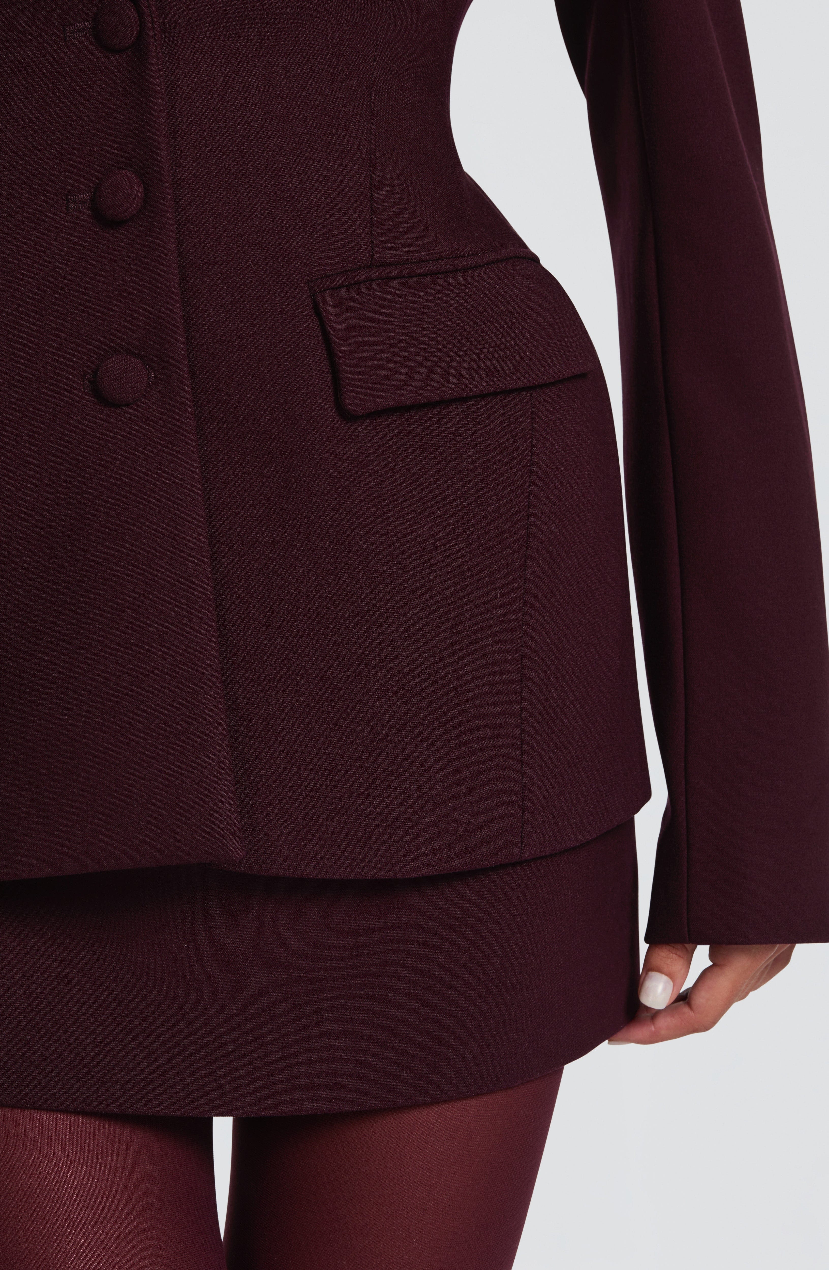 Rowena Blazer - Plum - Napalia