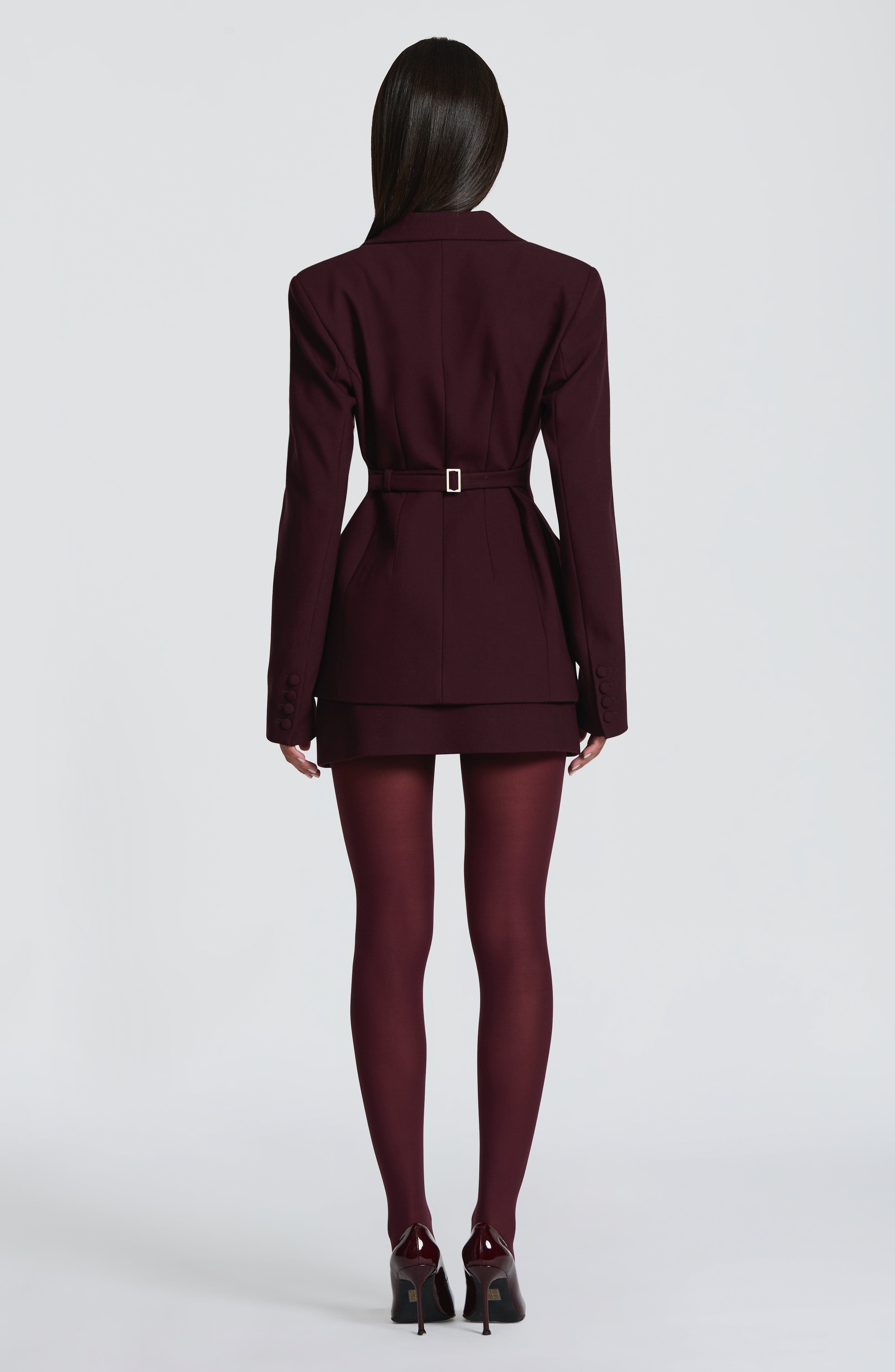 Rowena Blazer - Plum - Napalia