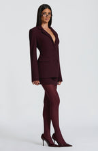 Rowena Blazer - Plum - Napalia