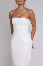 Roxanne Midaxi Dress - Ivory - Napalia