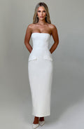 Roxanne Midaxi Dress - Ivory - Napalia