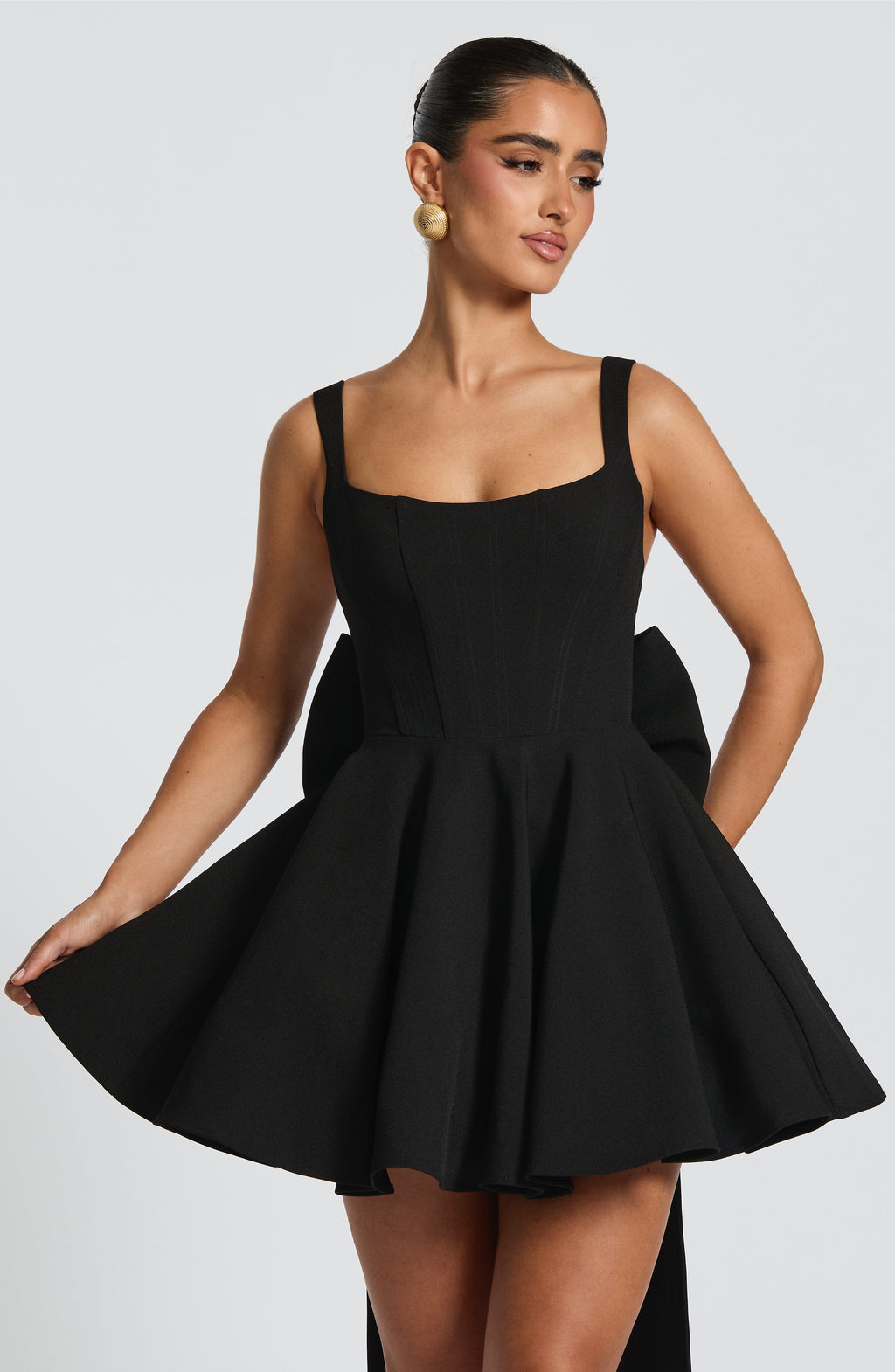 Rue Mini Dress - Black - Napalia
