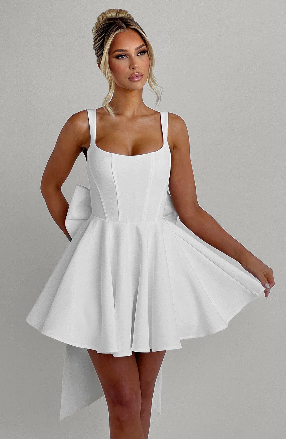 Rue Mini Dress - Ivory - Napalia