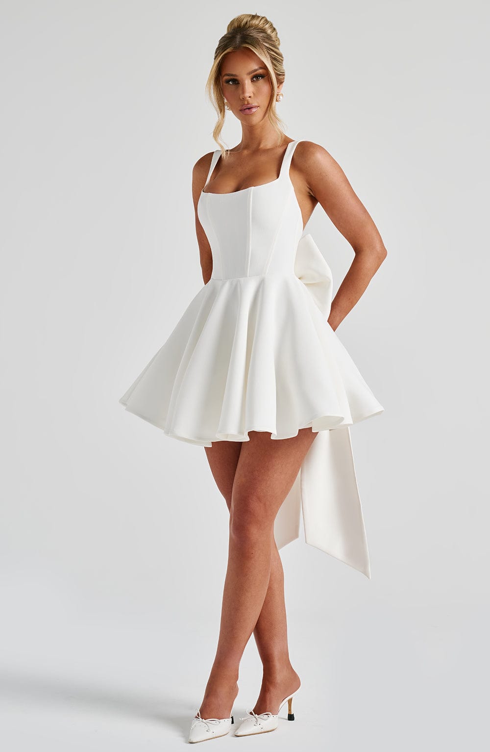 Rue Mini Dress - Ivory - Napalia