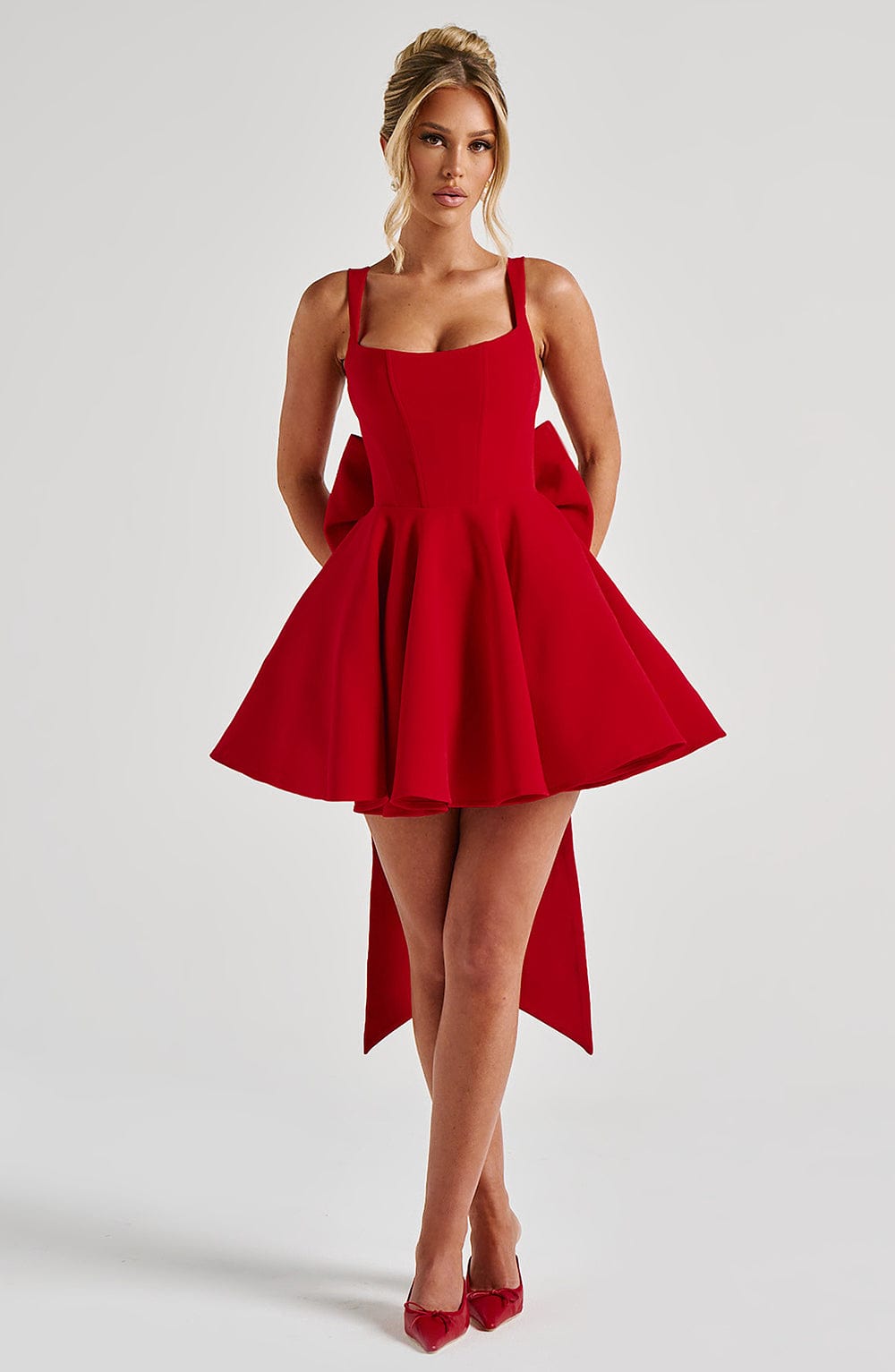 Rue Mini Dress - Red - Napalia
