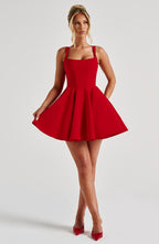 Rue Mini Dress - Red - Napalia