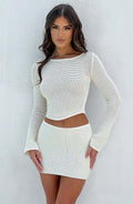 Sabrina Mini Skirt - White - Napalia