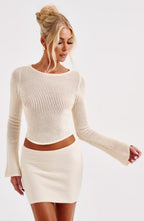 Sabrina Mini Skirt - White - Napalia