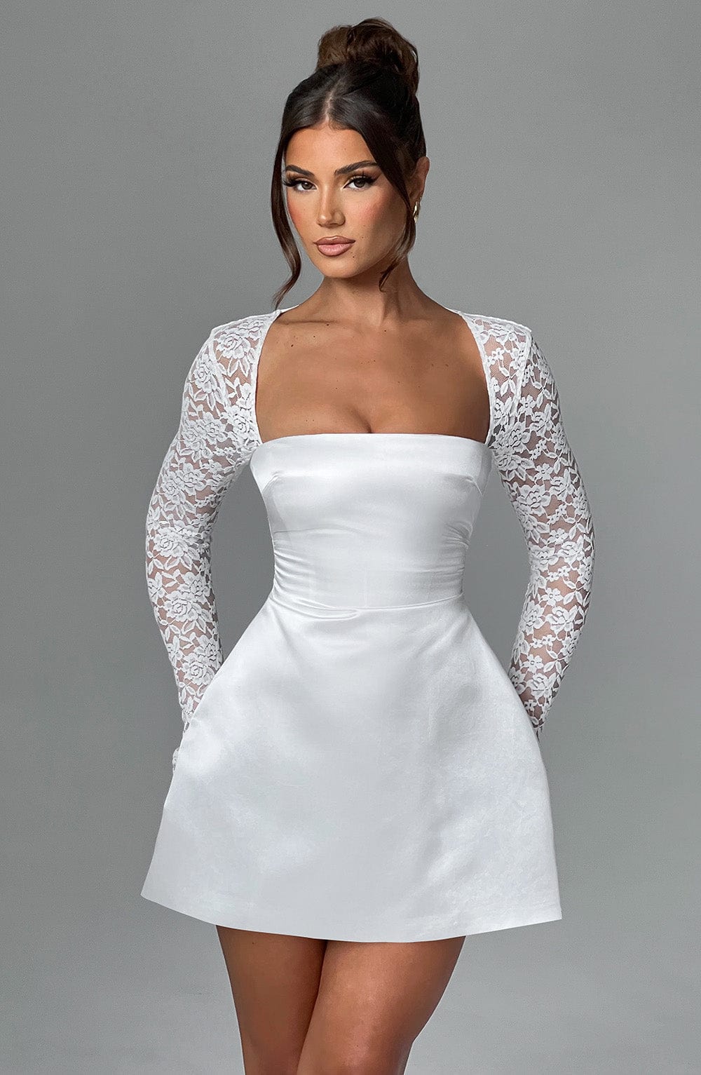 Sadie Mini Dress - Ivory - Napalia