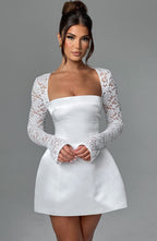 Sadie Mini Dress - Ivory - Napalia