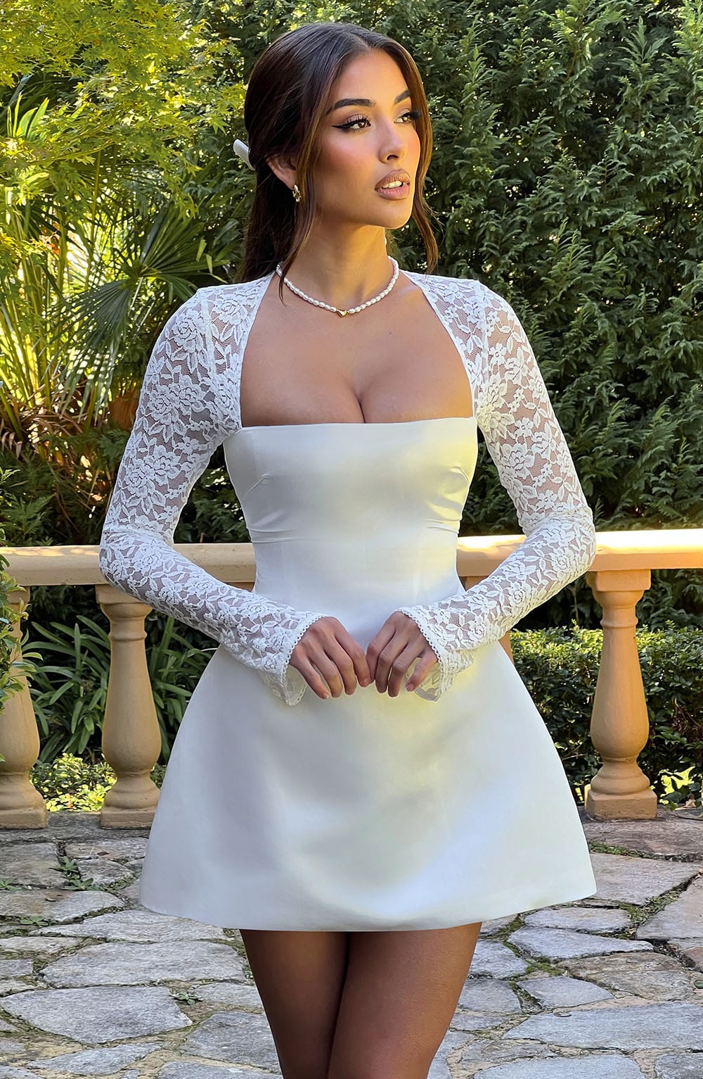Sadie Mini Dress - Ivory - Napalia