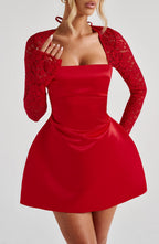 Sadie Mini Dress - Red - Napalia