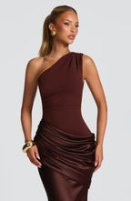 Sadona Maxi Dress - Plum Brown - Napalia