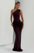 Sadona Maxi Dress - Plum Brown - Napalia