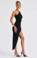 Saffira Midi Dress - Black - Napalia