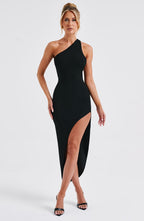 Saffira Midi Dress - Black - Napalia