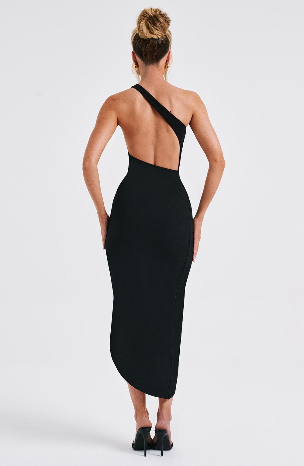 Saffira Midi Dress - Black - Napalia
