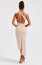 Saffira Midi Dress - Nude - Napalia