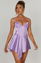 Saffron Playsuit - Purple - Napalia